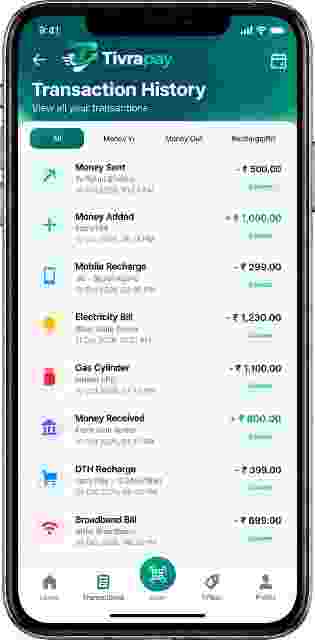 Tivrapay transaction screen preview